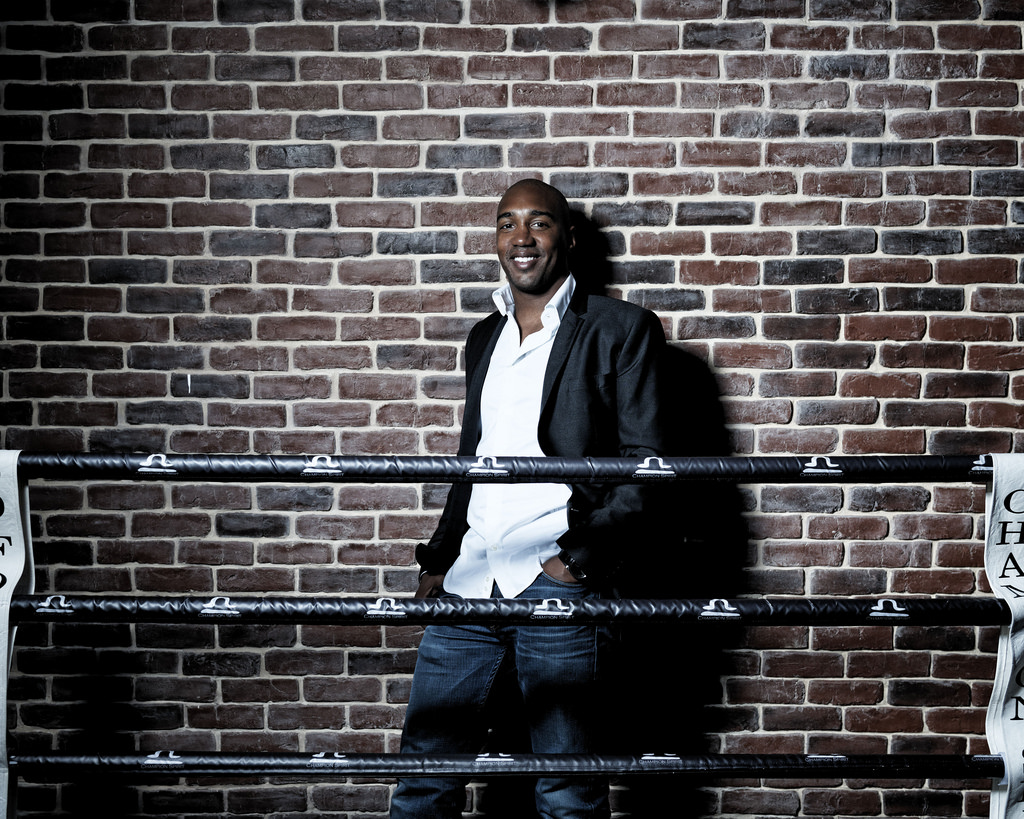 Abdoulaye Fadiga, founder of Champion Spirit, in the ring