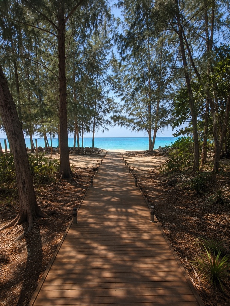 Path through the estate leading down to the private beach